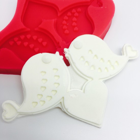 Küssende Tauben Silikonform - 32789 - Cesil